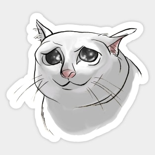 Sad Cat Meme Sticker